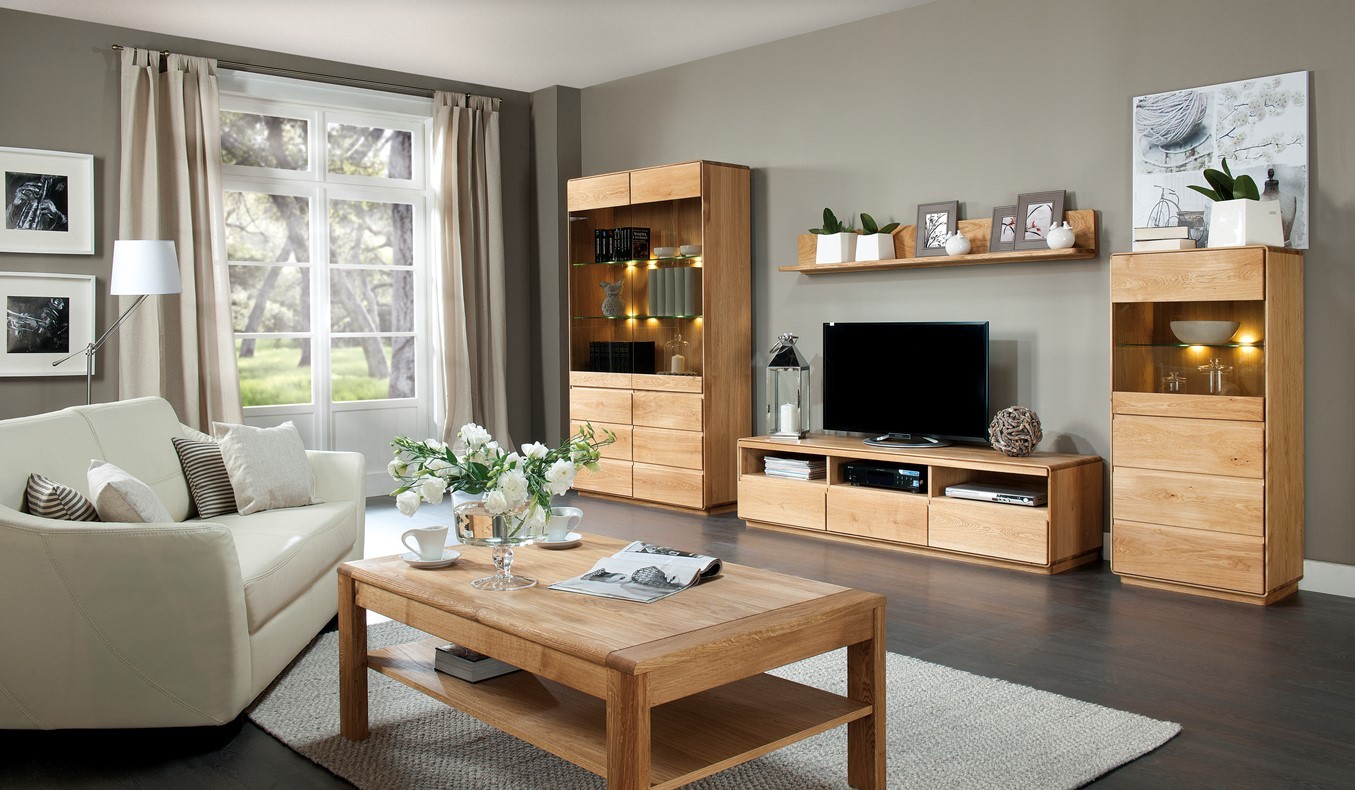 Obývačka z dreva, luxusná