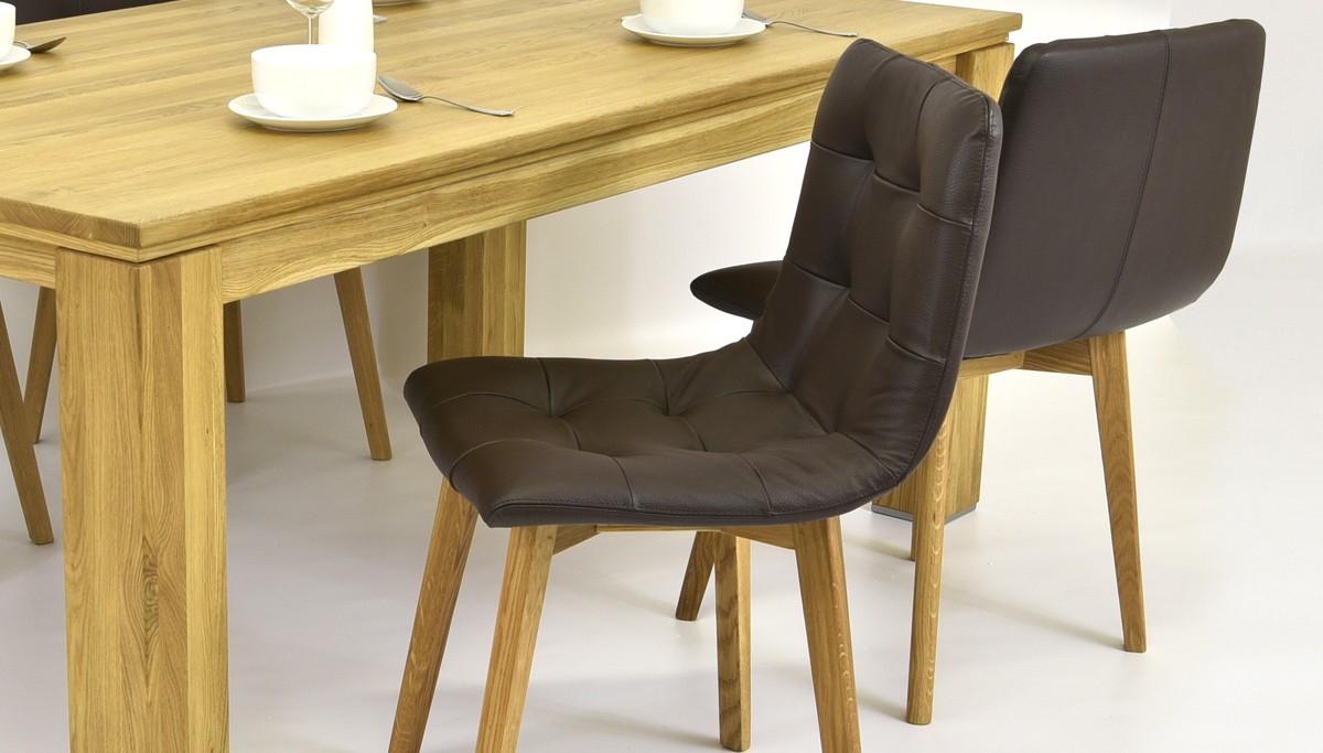 Dizajnová kožená stolička