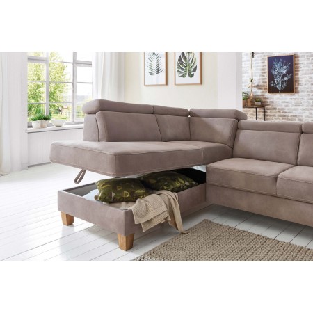 Rohová sedačka Arnga - roh v levo ( šedá ) , Rohové sedačky- 5