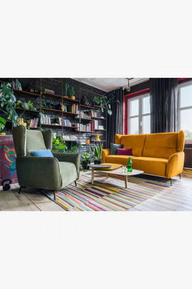 Sedačka trojka na kovových nožičkách, Lorien , Obývák- 1 2