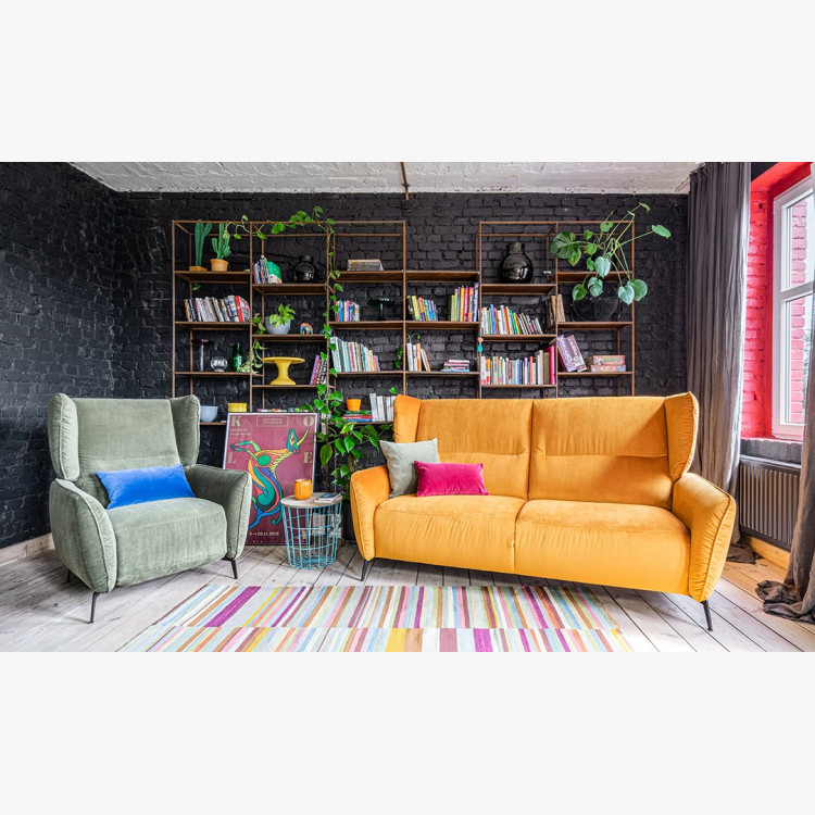 Sedačka dvojka na kovových nožičkách, Lorien , Obývák- 6