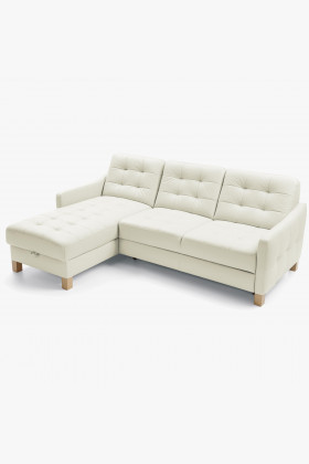 Kožená rohová sedacia súprava G105, funkcia spania Malmo