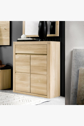 Botník do chodby dub bílý , Botníky- 1 2