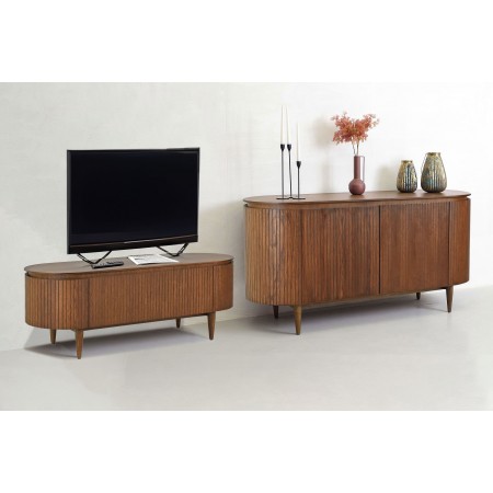 Zaoblená tv komoda barva ořech , TV stolky, Tv Komody- 3