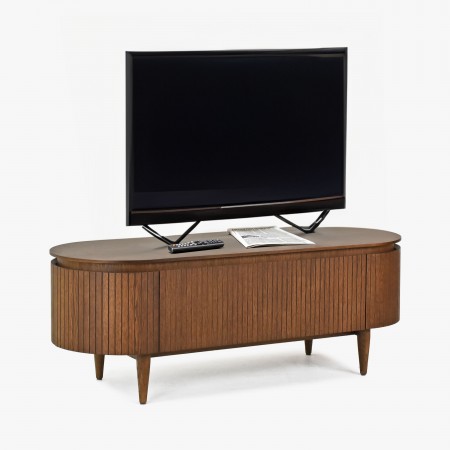 Zaoblená tv komoda barva ořech , TV stolky, Tv Komody- 1