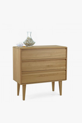 Vysoká zásuvková komoda na nožičkách