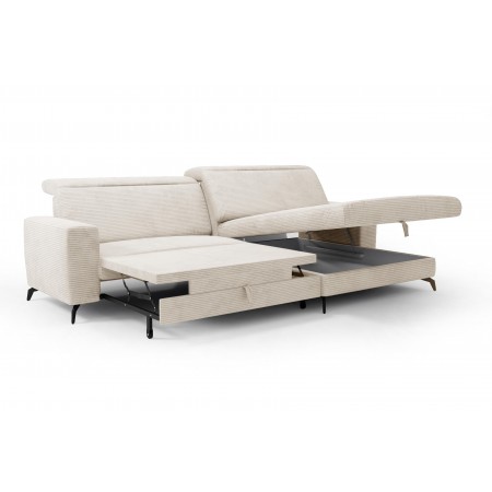 Rohová sedačka s manšestrovou látkou Boler, pravá , Rohové sedačky- 13