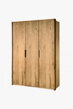 Trojdverová šatníková skriňa dub, Texas 03 , Šatníky- 1