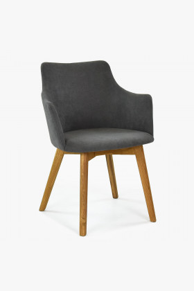 Kreslo s opierkou Bella - antracit