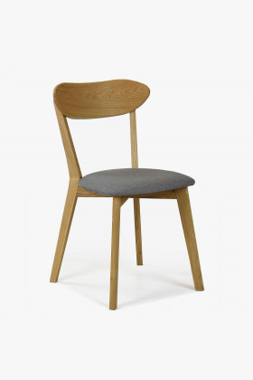 Retro jedálenská stolička svetlosivá, Helsinki , Jedálenské stoličky- 1