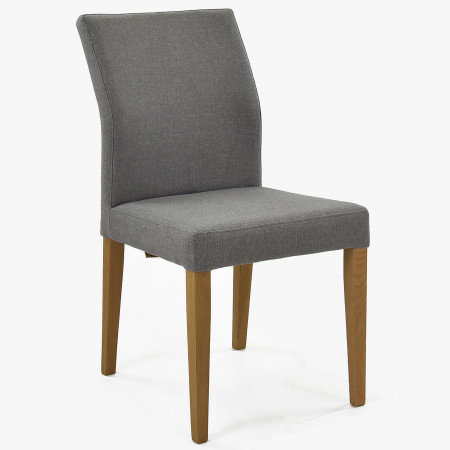 Moderná stolička čalúnená sivá, Skagen , Jedálenské stoličky- 1