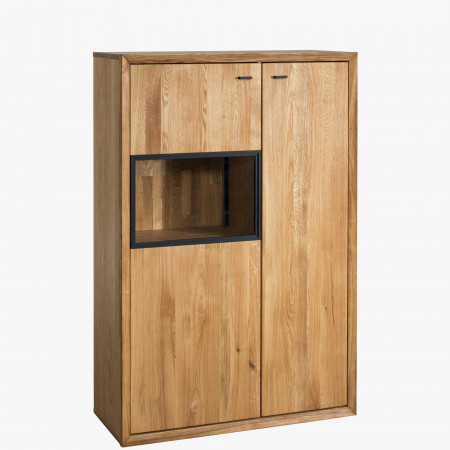 Malá vitrína dub s dvierkami, Vilo 45