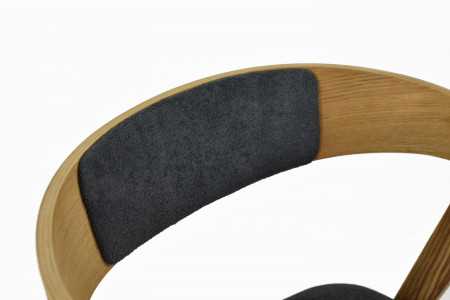 Jidelní židle dub Maja, grafitová barva , Jídelní židle- 4