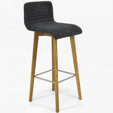 Barová stolička dub, tmavosivá Arosa , Barové stoličky- 1