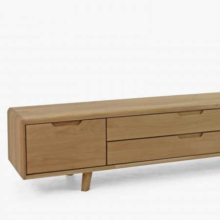 Televizní komoda , masiv dub bílý na nožičkách , TV stolky, Tv Komody- 3