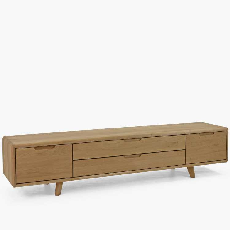 Televizní komoda , masiv dub bílý na nožičkách , TV stolky, Tv Komody- 5