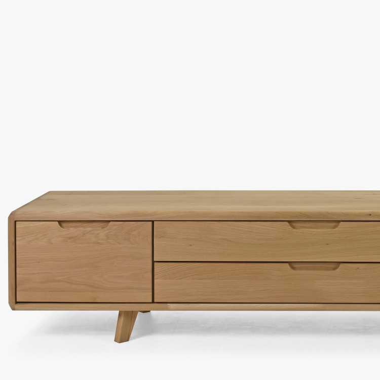 Televizní komoda , masiv dub bílý na nožičkách , TV stolky, Tv Komody- 6