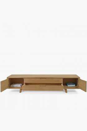 Televizní komoda , masiv dub bílý na nožičkách , TV stolky, Tv Komody- 1 2