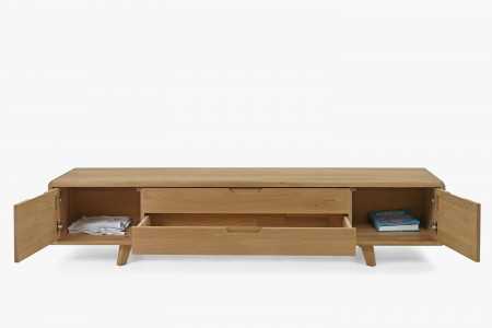 Televizní komoda , masiv dub bílý na nožičkách , TV stolky, Tv Komody- 10