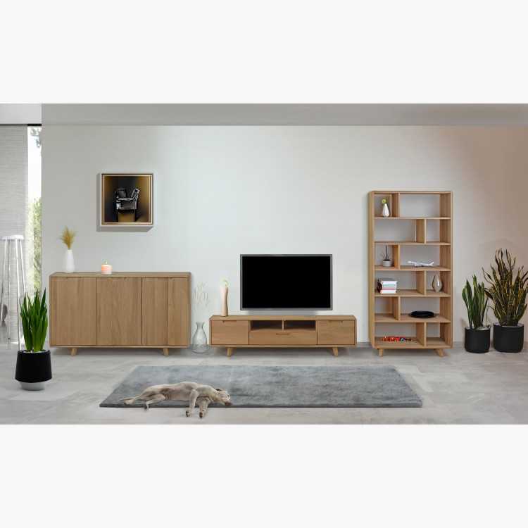 Televizní komoda , masiv dub bílý na nožičkách , TV stolky, Tv Komody- 12