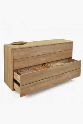 Komoda dub bílý do ložnice se šuplíky. , Komody- 1 2