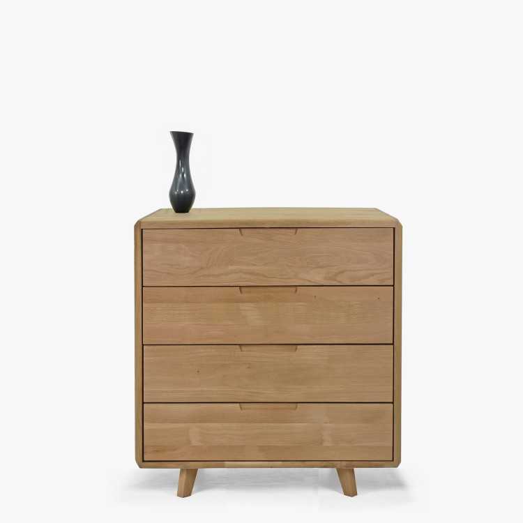 Komoda masív dub bílý do ložnice se šuplíky , Komody- 3