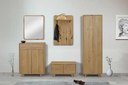 Masivní komoda na boty , dub bílý , Botníky- 8