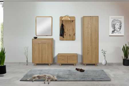 Masivní komoda na boty , dub bílý , Botníky- 11