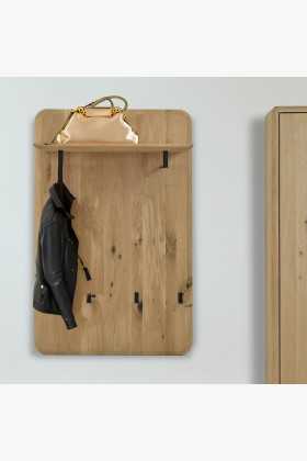 Věšákový panel z masivu dub bílý , Věšákové stěny- 1 2