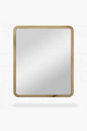 Dubové zrcadlo v barvě dub bílý 70 x 85 cm , Zrcadla- 1