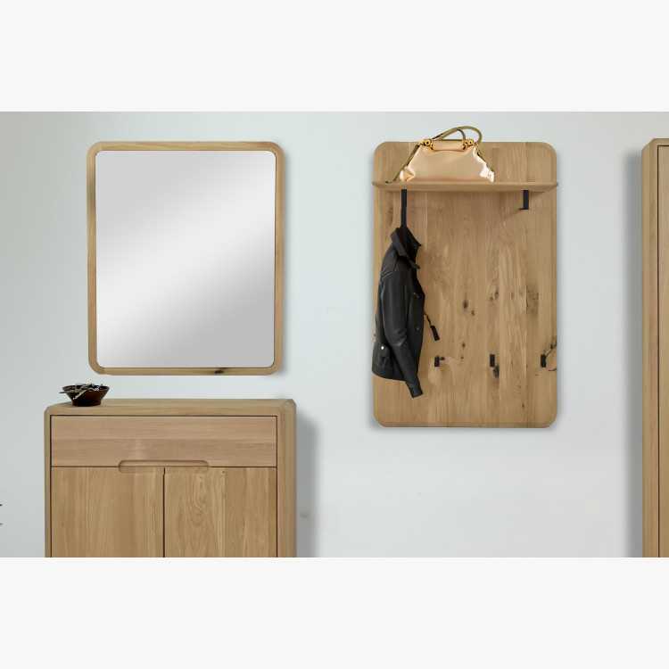 Dubové zrcadlo v barvě dub bílý 70 x 85 cm , Zrcadla- 3