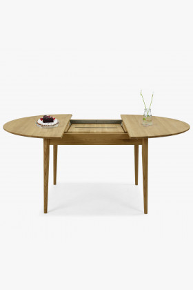 Dřevěný kulatý  stůl ze dřeva dub Ø 120 CM , Jídelní stoly- 1 2