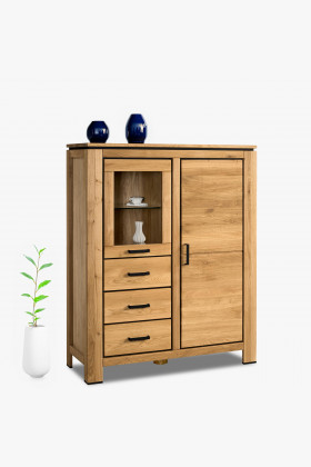 Drevený príborník z dubového dreva