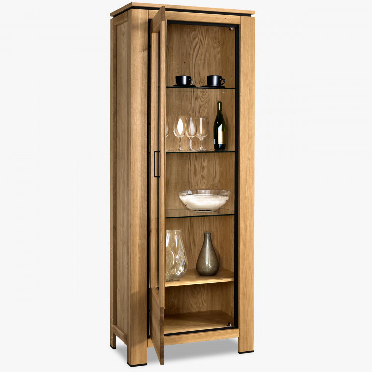 Dubová vitrina jednodveřová - levá , Vitríny- 3