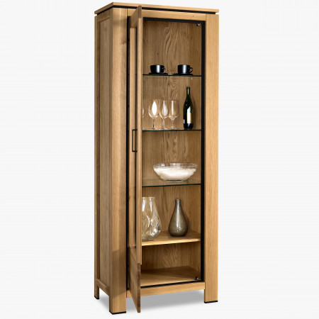 Dubová vitrina jednodveřová - levá , Vitríny- 3