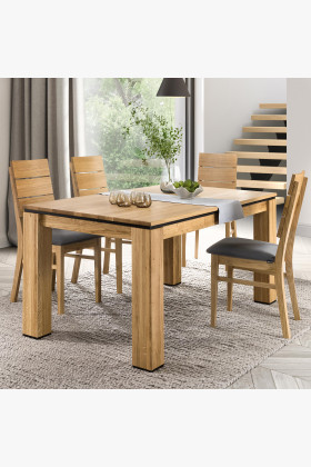 Dřevěný dubový stůl 160 x 90 cm , Jídelní stoly- 1 2