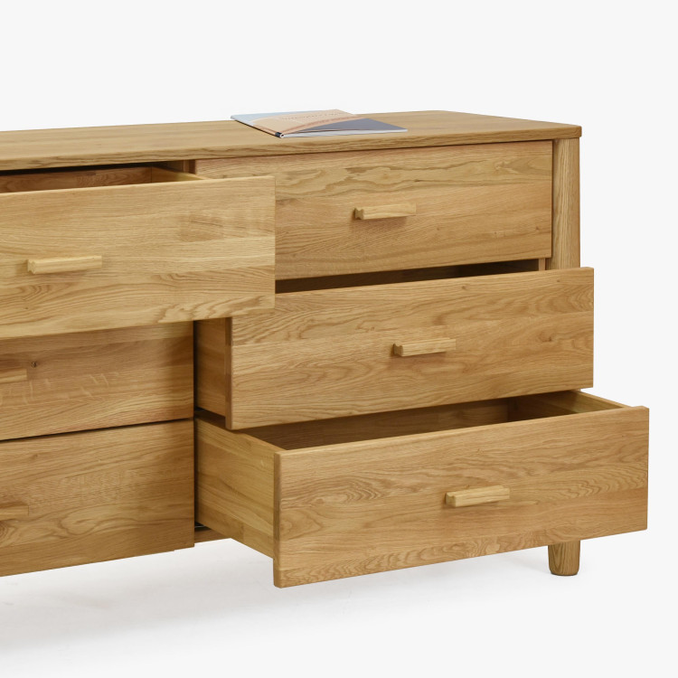 Dubová komoda z masívu šuplíková , Komody- 5