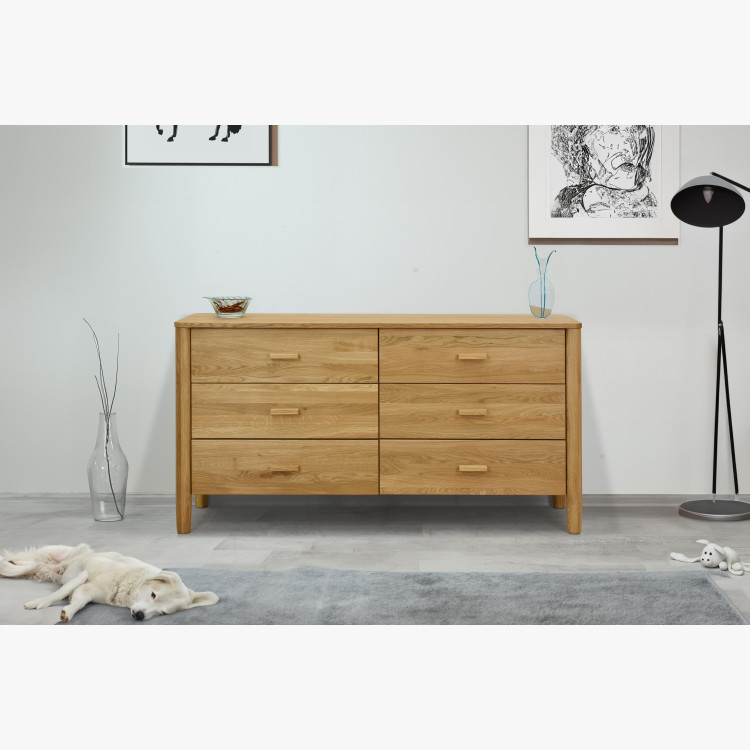 Dubová komoda z masívu šuplíková , Komody- 8