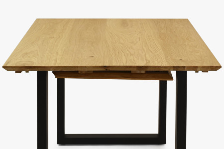 Stůl z masivu dub a rozkladem 160 (+50 cm) x 90 cm , Jídelní stoly- 13