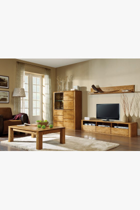 Dubová dlouhá police, Nice 31 dub ořech 2