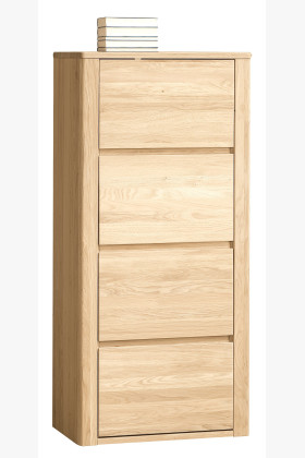 Úzká dubová komoda, Nice 50 dub bianco 2