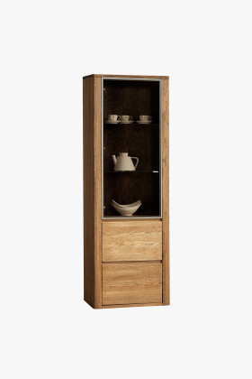 Jedno-dverová vitrína, Nice 10 dub orech
