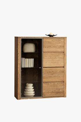 Moderná vitrína do obývačky, Nice 46 dub orech