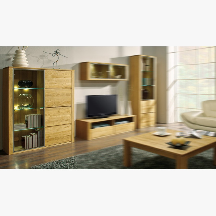 Moderní vitrina do obýváku, Nice 46 dub natural