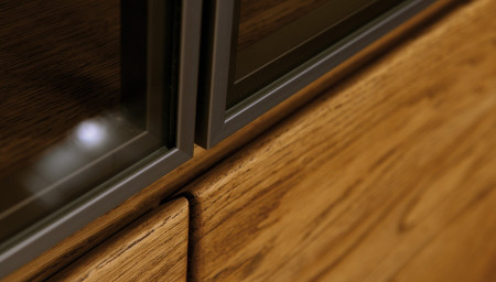 Dvou-dveřová vitrina z dubu, Nice 12 dub natural