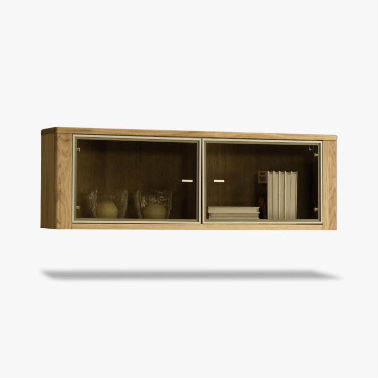 Prosklená police na stěnu, Nice 14 dub natural