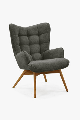 Kreslo do obývacej izby, zelená látka