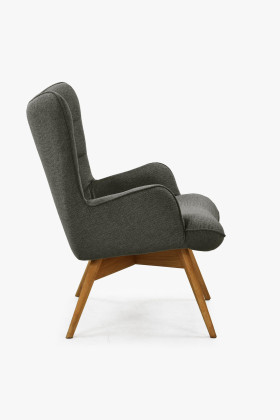 Křeslo do obývacího pokoje, zelená látka 2