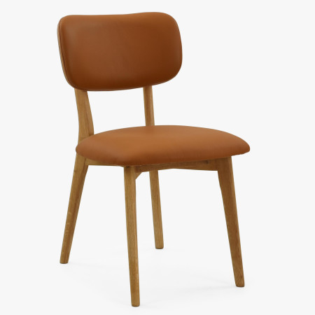 Dubová kožená židle - barva Sabia