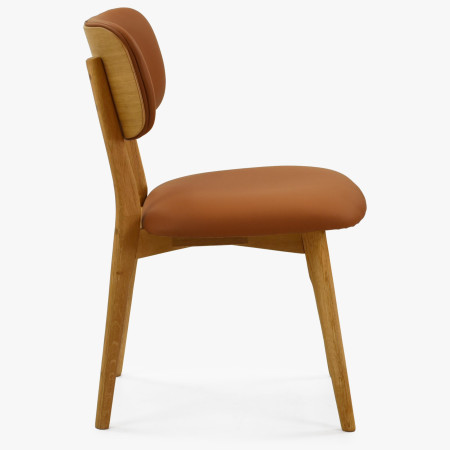 Dubová kožená židle - barva Sabia